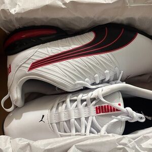 Puma Men’s White Black and Red Performance Athletic Shoes